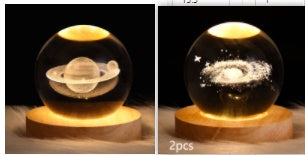 Luminous Starry Sky And Planets Moon Moon Crystal Ball Night Lamp
