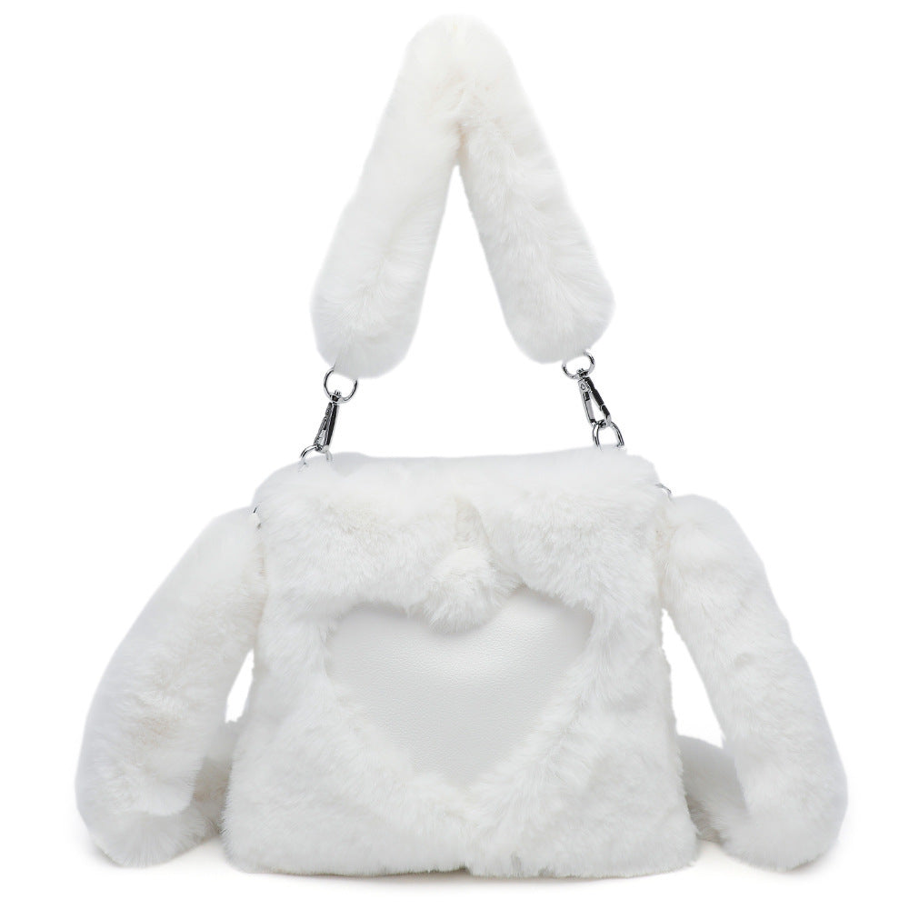 Women Fluffy Shoulder Bag Top-handle Bag Handbag