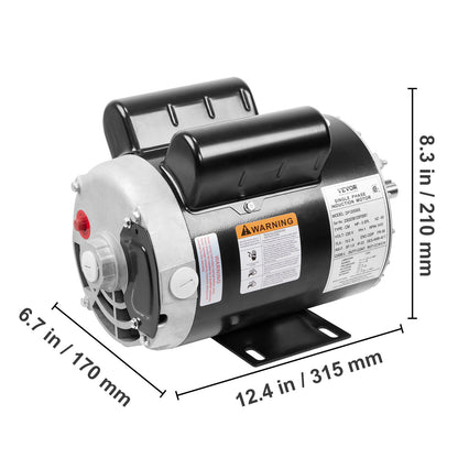 Air Compressor Motor 230V 15 Amps Electric Motor