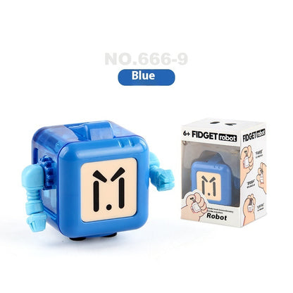 Pressure Reduction Toy Robot Compressed Decompression Toy Kids dealsniper-net Blue Closed Eyes 43g