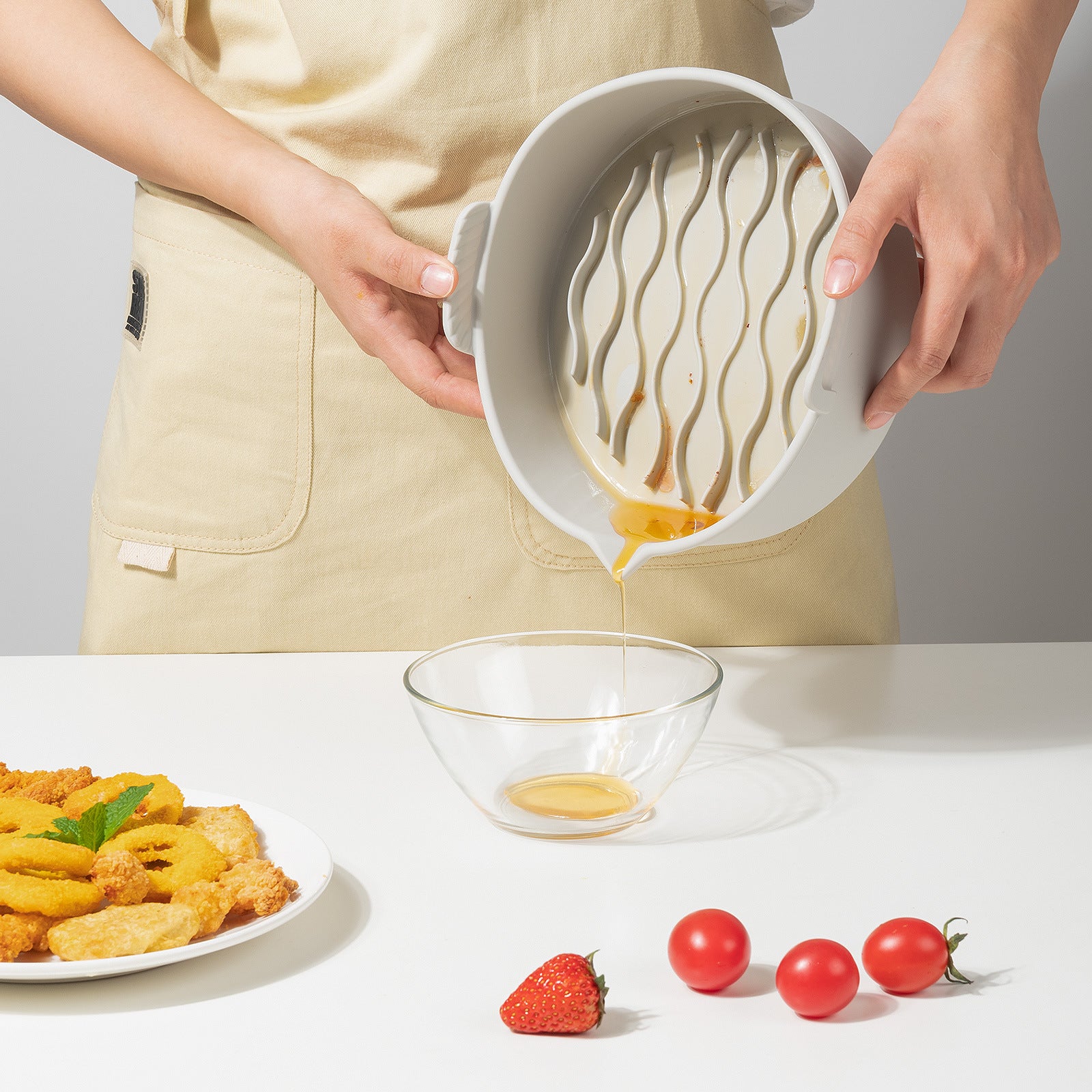 New Air Fryer Silicone Baking Tray Kitchen Gym From House