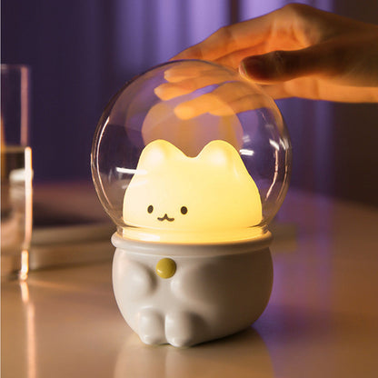Star Cute Pet Night Light USB Charging Mini Home House DealSniper.net Space cat USB