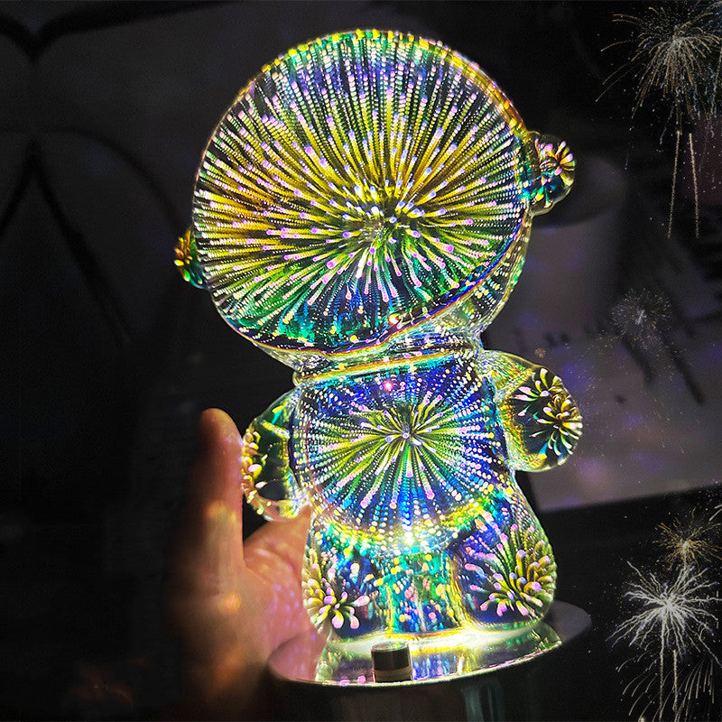 Fireworks Astronaut Atmosphere Light 3D Stereo Astronaut Home Decor Gym From House