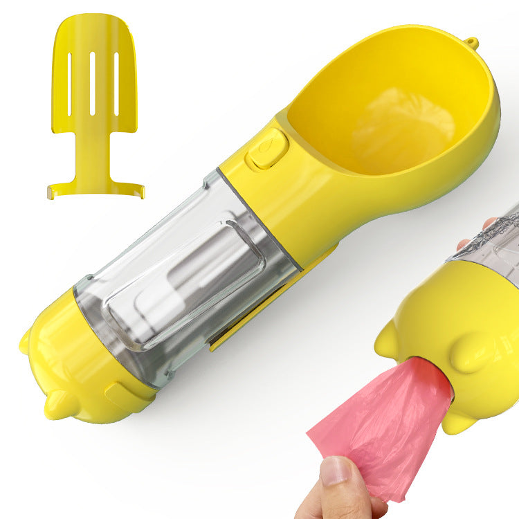 300 500ml Portable Multifunction Dog Water Bottle Food Feeder Pets Gym From House