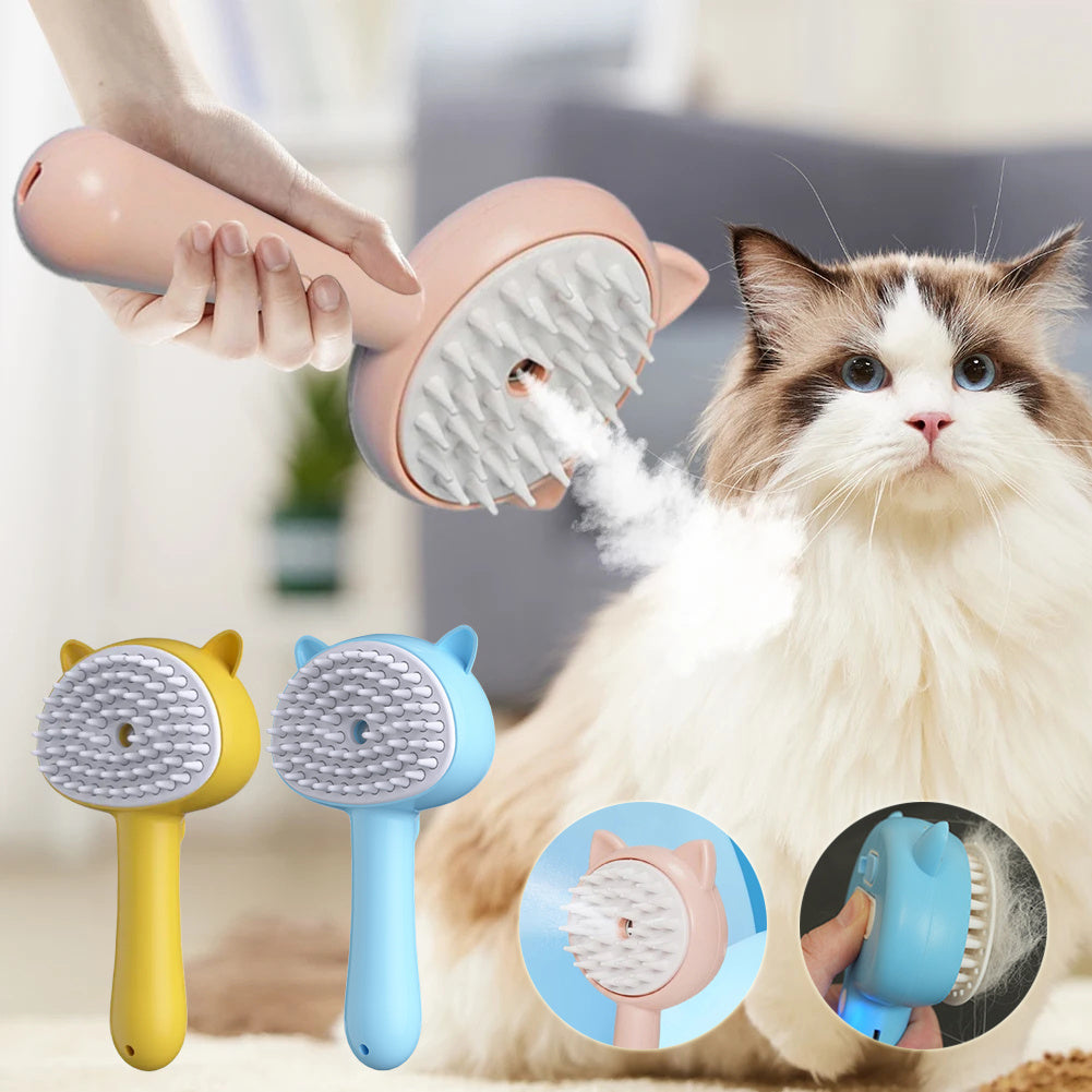 Hair Cleaning Brush With Mist Multifunctional Cat Grooming Pets dealsniper-net