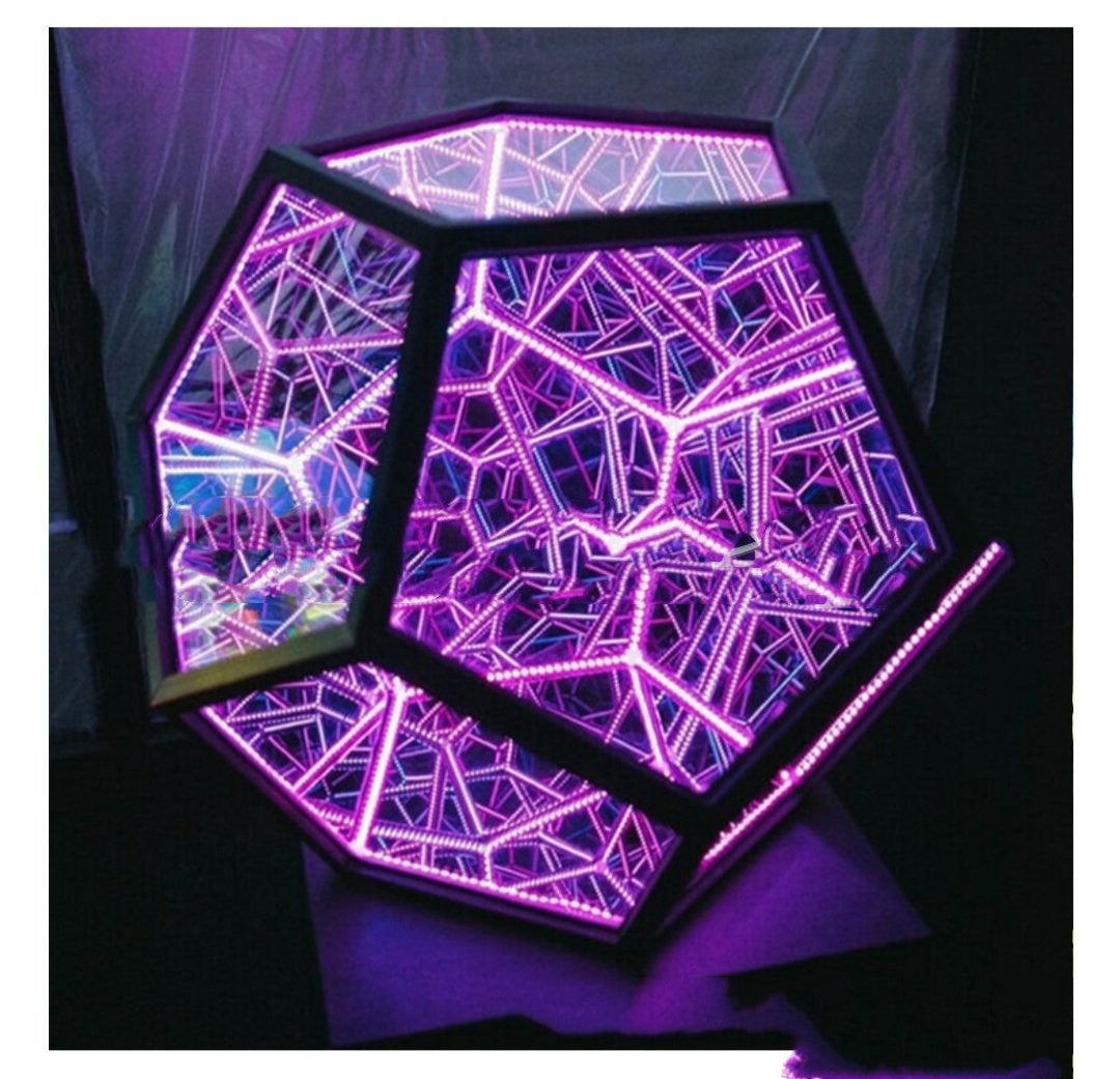 Night Light Creative And Cool Infinite Dodecahedron Home Decor dealsniper-net