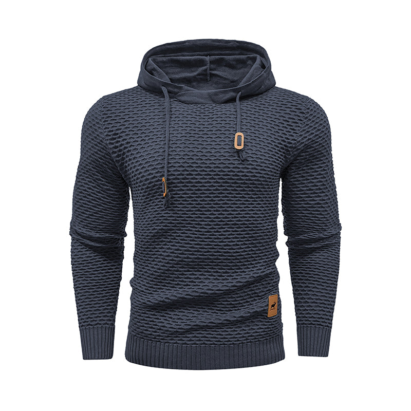 New Style 3D Pattern Outdoor Sports Men Solid Color Casual Hoodies Men dealsniper-net Gray USA 3XL