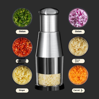 Garlic Crusher Onion Chopper Multipeler Vegetables Chopper Gadget Kitchen dealsniper-net Black