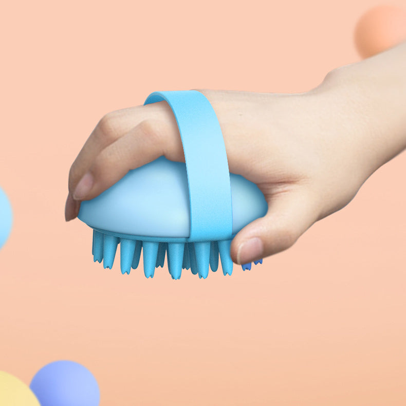 Pet Silicone Bath Massage Scrub Bath Brush Pets Gym From House