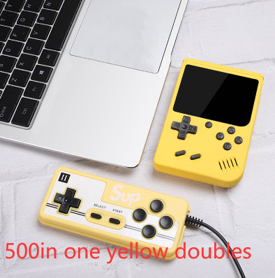 Retro Nostalgic Classic Mini Children's Game Console Gadgets dealsniper-net 500in one yellow doubles