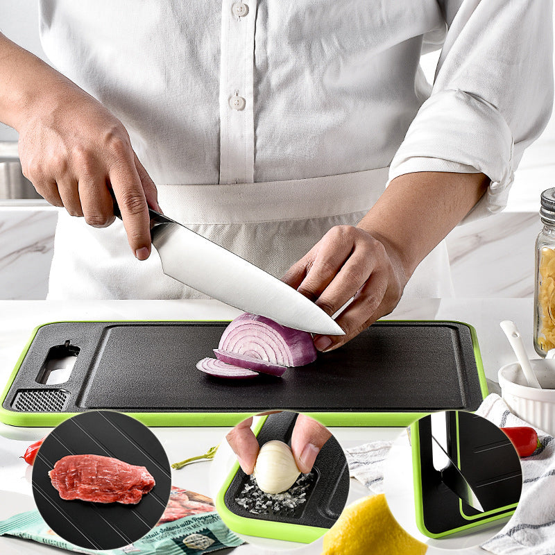 Double-side Cutting Board With Knife Sharpener Kitchen dealsniper-net