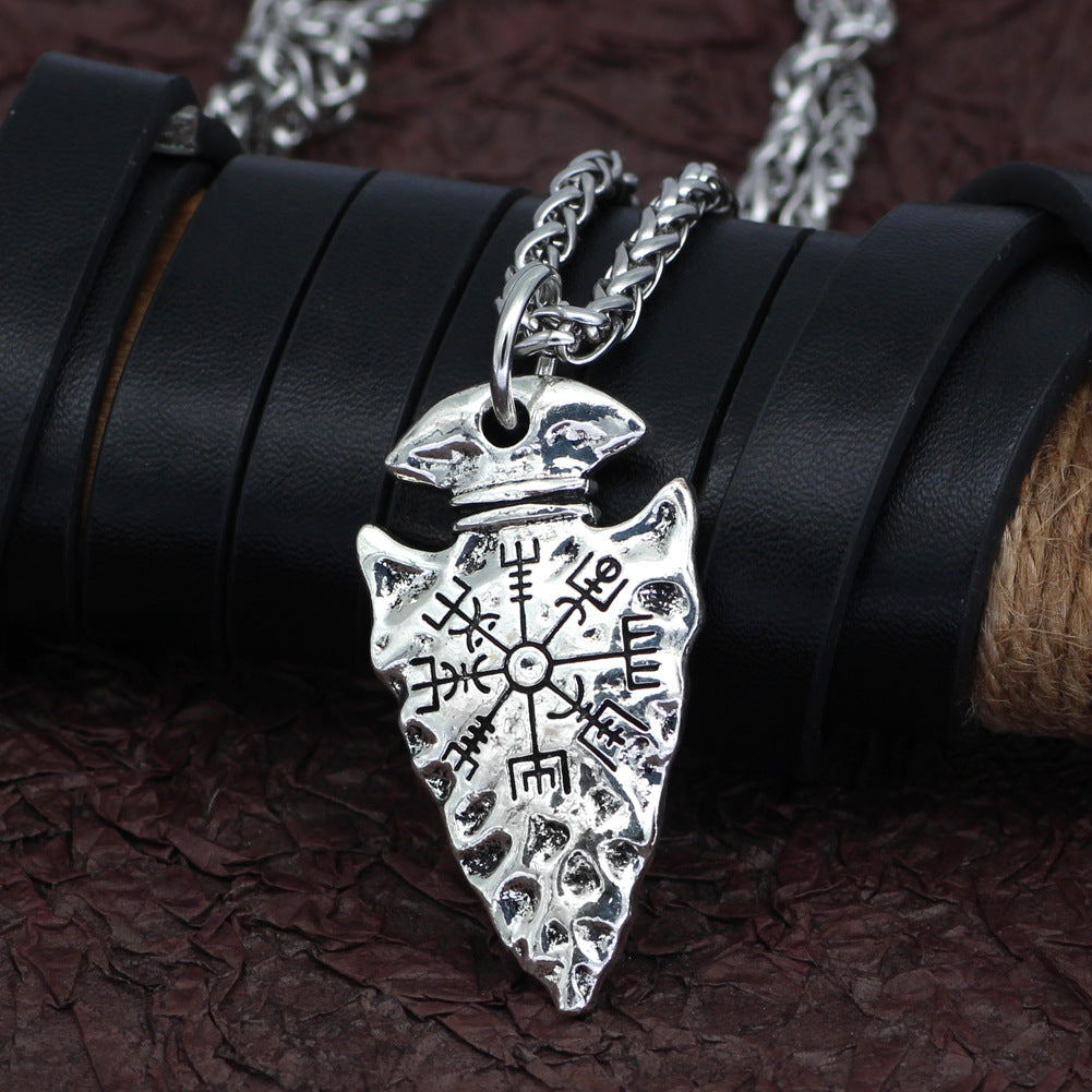 Fashion Simple Alloy Compass Pendant Necklace Jewelry dealsniper-net