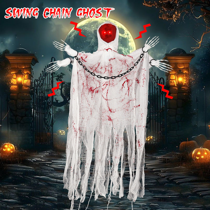 Cross-Border New Product Halloween Horror Faceless Chain Holidays Gym From House