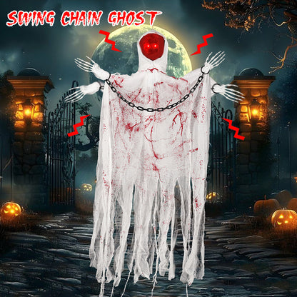 Cross-Border New Product Halloween Horror Faceless Chain Holidays Gym From House