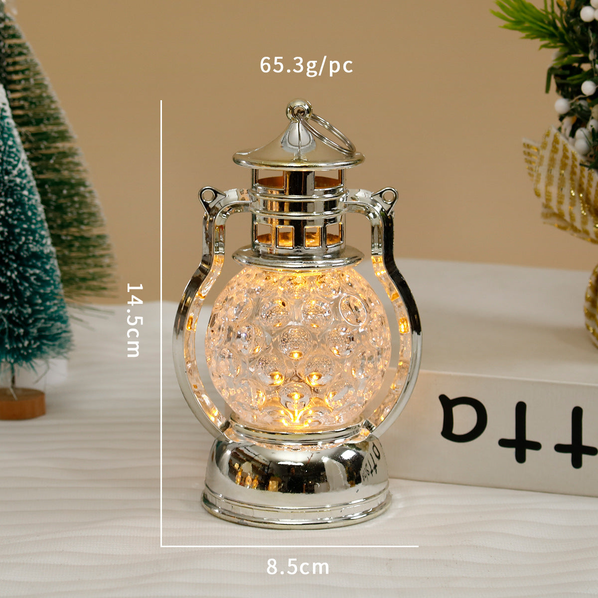 Creative Retro Small Oil Lamp Led Decoration Small Night Lamp Home Decor dealsniper-net Electroplated Silver