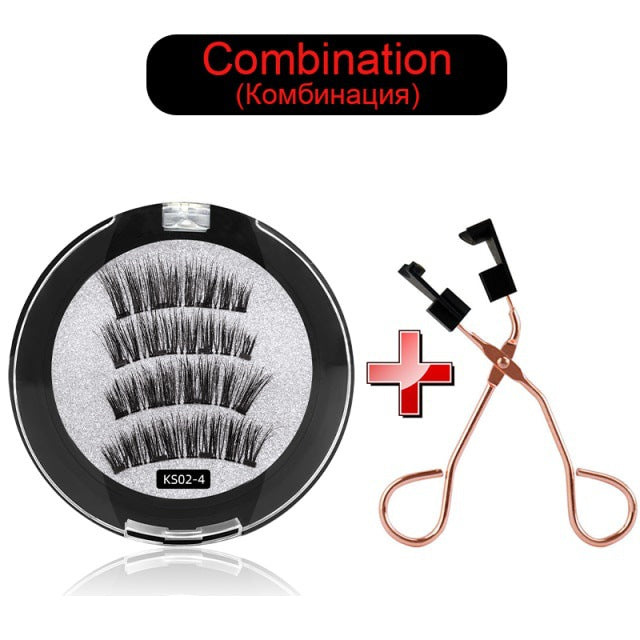 Quantum Magnetic False Eyelash Clip Set Eye Makeup Tool Beauty DealSniper.net KS024 With Eyelash Curler