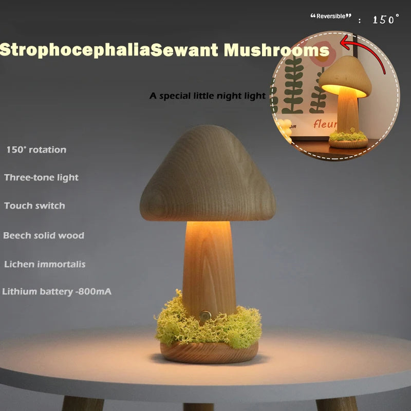 Twisted Mushroom Night Warm Light Touch Night Light Home Decor dealsniper-net