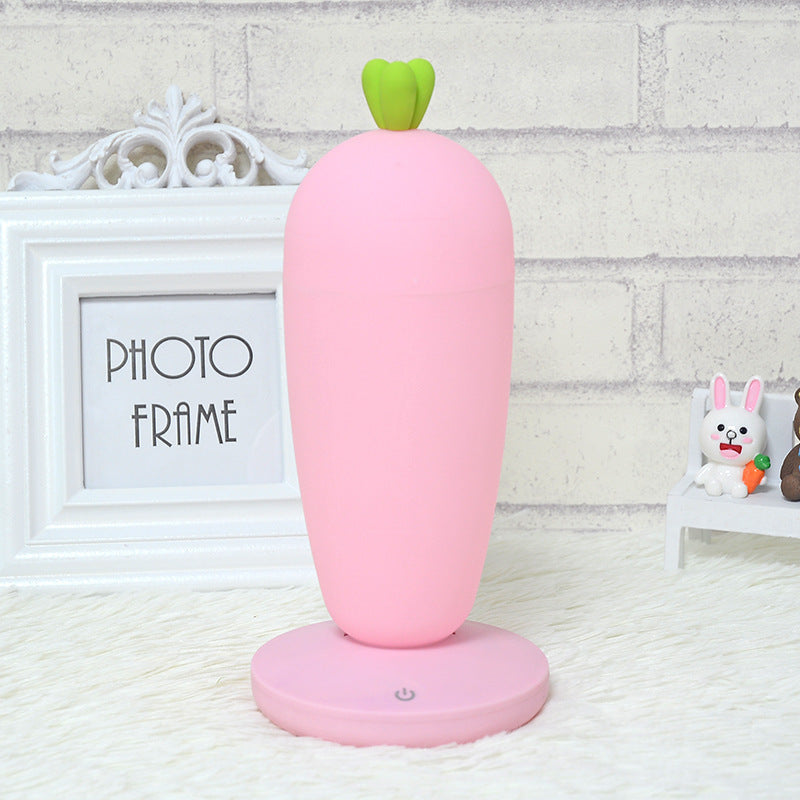 Small Night Lamp Creative Cartoon Carrot Desk Lamp Home Decor dealsniper-net Pink