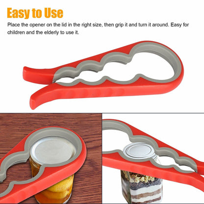 Adjustable Multifunctional Can Opener Jar Lid Gripper Kitchen For Elderly Senior Kitchen DealSniper.net