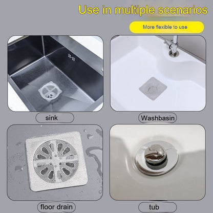 Disposable Self-adhesive Tian Zi Floor Drain Sheet Anti-hair