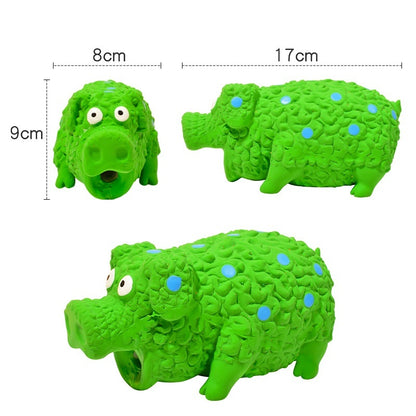 Pet Toy Latex Sounding Toy Curly Pig Bite-resistant Molar Dog Toy Pets dealsniper-net