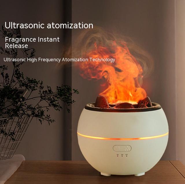 Flame Aroma Diffuser Household Desk Aromatherapy Humidifier House dealsniper-net