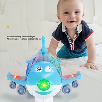 360 Rotating Electric Plane Airplane Toys For Kids Bump Kids dealsniper-net