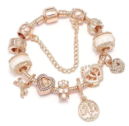 Fashion Love Geometric Rose Gold Bracelet Women's Jewelry Jewelry Gym From House Style 1 20cm