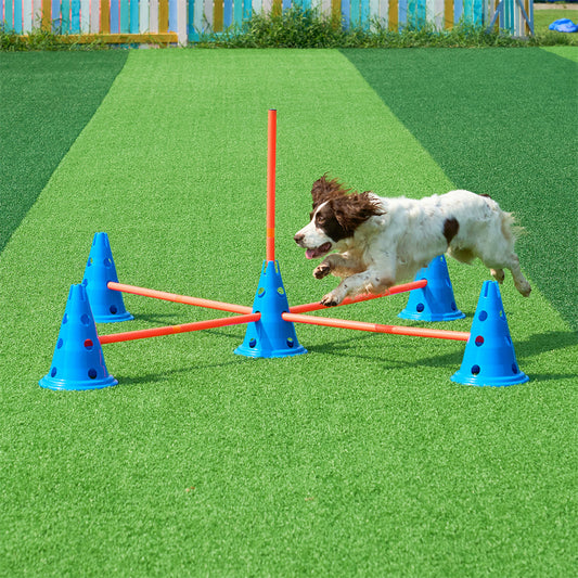 VEVOR Dog Agility Hurdle Cone Set Rods With Bag