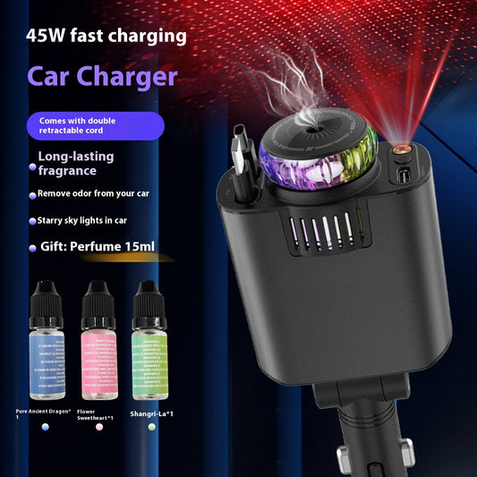 Perfume Starry Sky Super Fast Charge Car Charger Vehicle Gym From House 120W Fast Charge