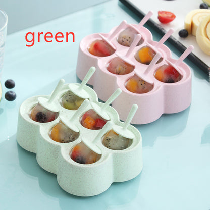 Wheat Ice Mold Children Ice Cream Mold Kitchen dealsniper-net Green Rectangle