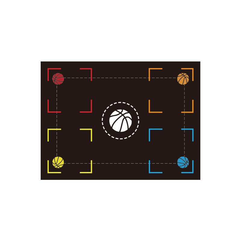 Basketball Training Mat Indoor Step Positioning Step Point Control Ball Sports dealsniper-net 1Style 30X40CM