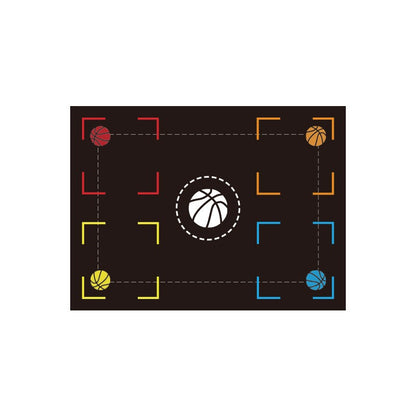 Basketball Training Mat Indoor Step Positioning Step Point Control Ball Sports dealsniper-net 1Style 30X40CM