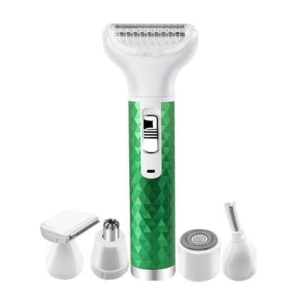 Portable Electric Razor For Women Body Nose Hair Trimmer Beauty dealsniper-net Green USB