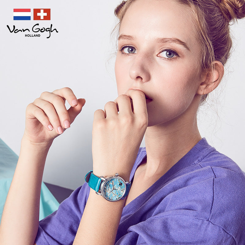 Van Gogh Almond Blossom Series Women's Quartz Watch Jewelry DealSniper.net