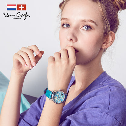 Van Gogh Almond Blossom Series Women's Quartz Watch Jewelry DealSniper.net