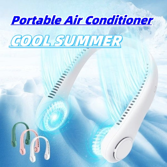 Rechargeable Neck Fan Hands Free USB Mini Fan Traveling