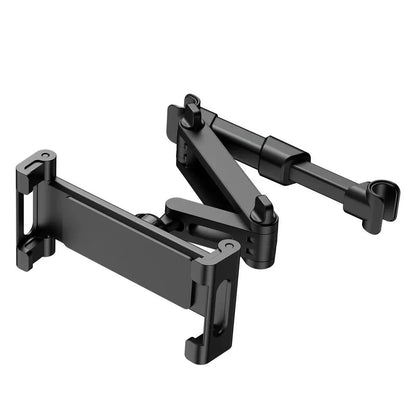 Car Headrest Tablet Holder Back Seat Car Tablet Mount Telescopic Vehicle DealSniper.net Q3 rear stretch seat bracket