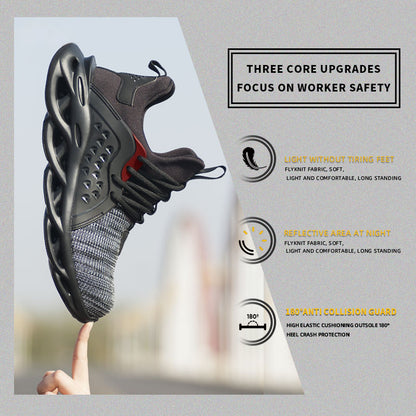 Indestructible Work Shoes Sneakers Men Anti-puncture Safety Shoes