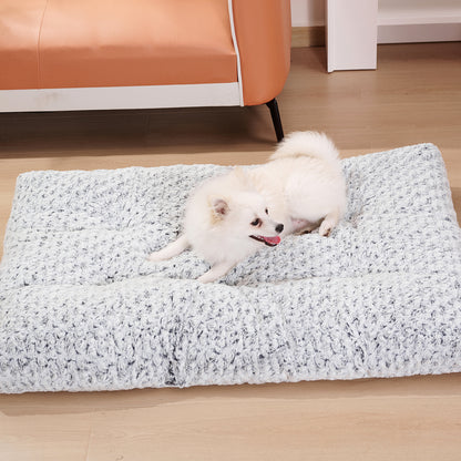 Dog Beds Thickened Rose Velvet Pet Kennel Bed Mat Pets dealsniper-net