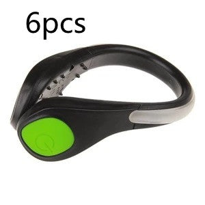 Flashing shoe clips outdoor warning lights Outdoor dealsniper-net Green6pcs