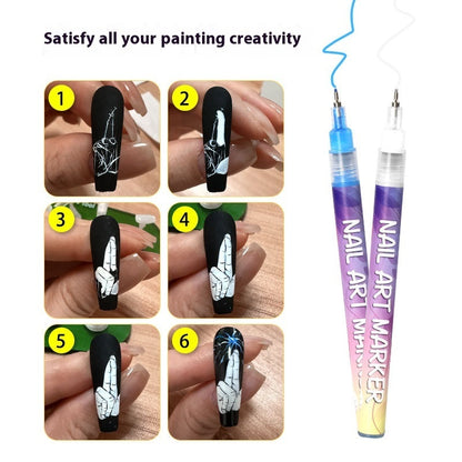 Nail Art Graffiti Pen 12 Colors Ai Recorder Gym From House