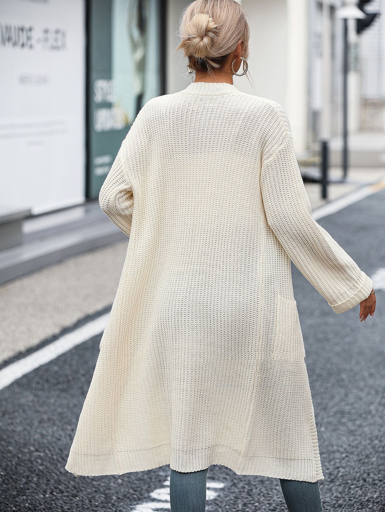 New Women's Solid Color Knitwear Women's Coat Sweater Women Gym From House