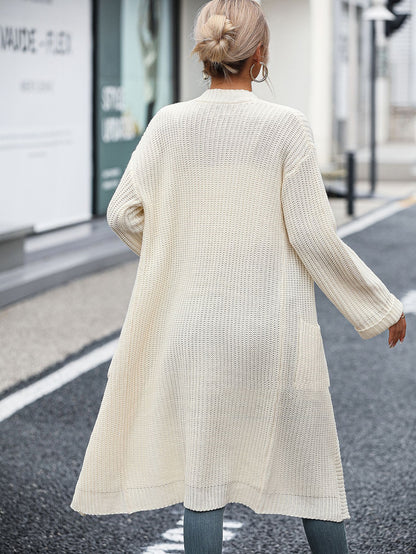 New Women's Solid Color Knitwear Women's Coat Sweater Women Gym From House