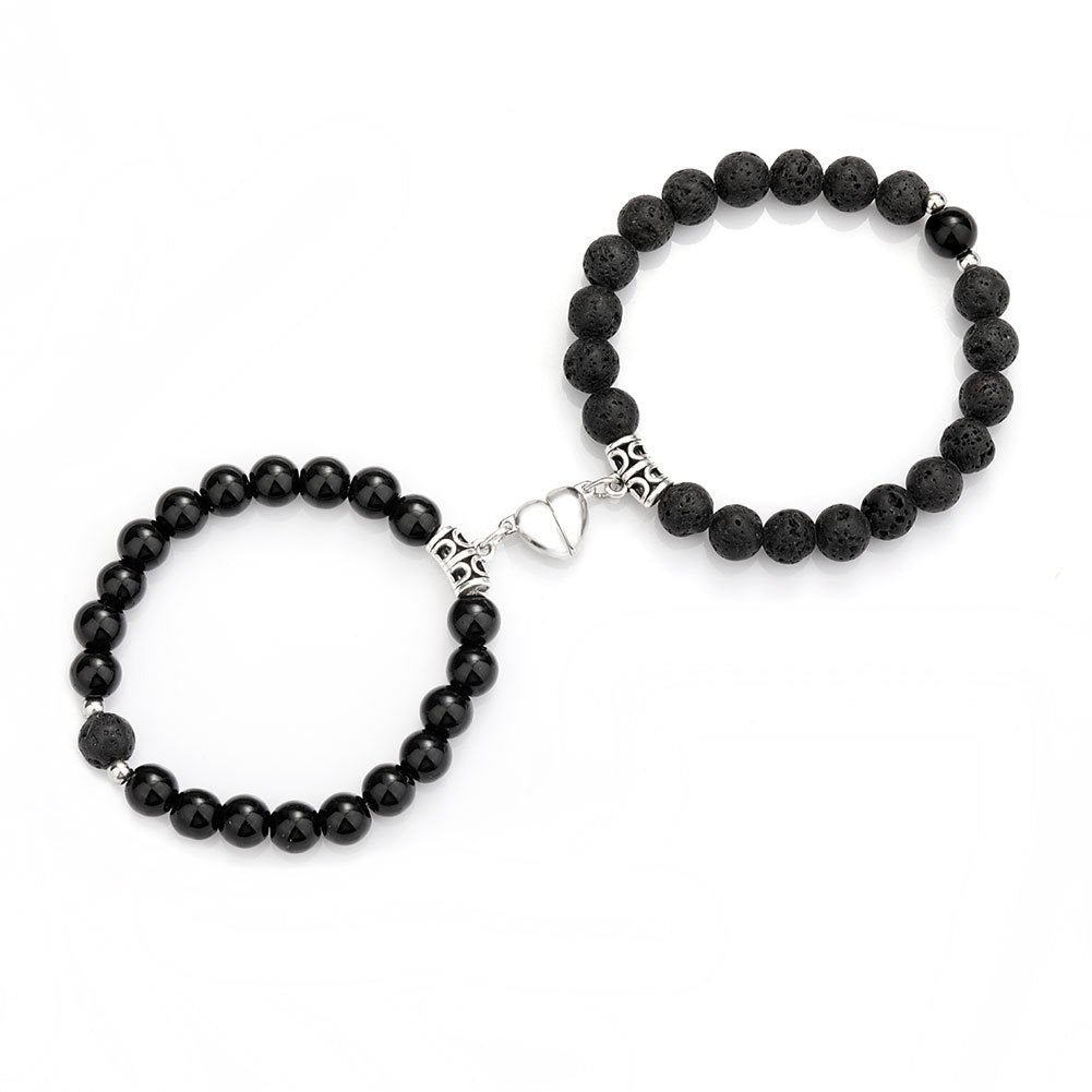 A Pair Of Magnetic Couple Bracelets Induce Vibration Jewelry dealsniper-net H