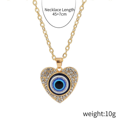 Diamond Demon Eye Necklace Female Jewelry dealsniper-net 6style 1PC