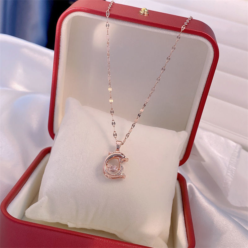Valentines Day Gift Perfume Bottle Pendant Titanium Steel Necklace Jewelry Gym From House X175