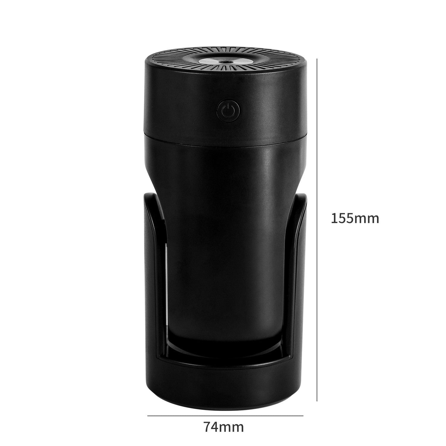 Head Shaking Humidifier USB Dual Use Free Adjustment Home dealsniper-net Black 74x74x155MM USB