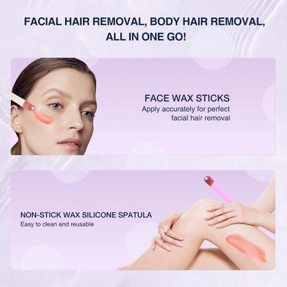 Waxing Kit 11 Items WUWUVISTA Hair Removal Wax Kit Wax Beauty dealsniper-net