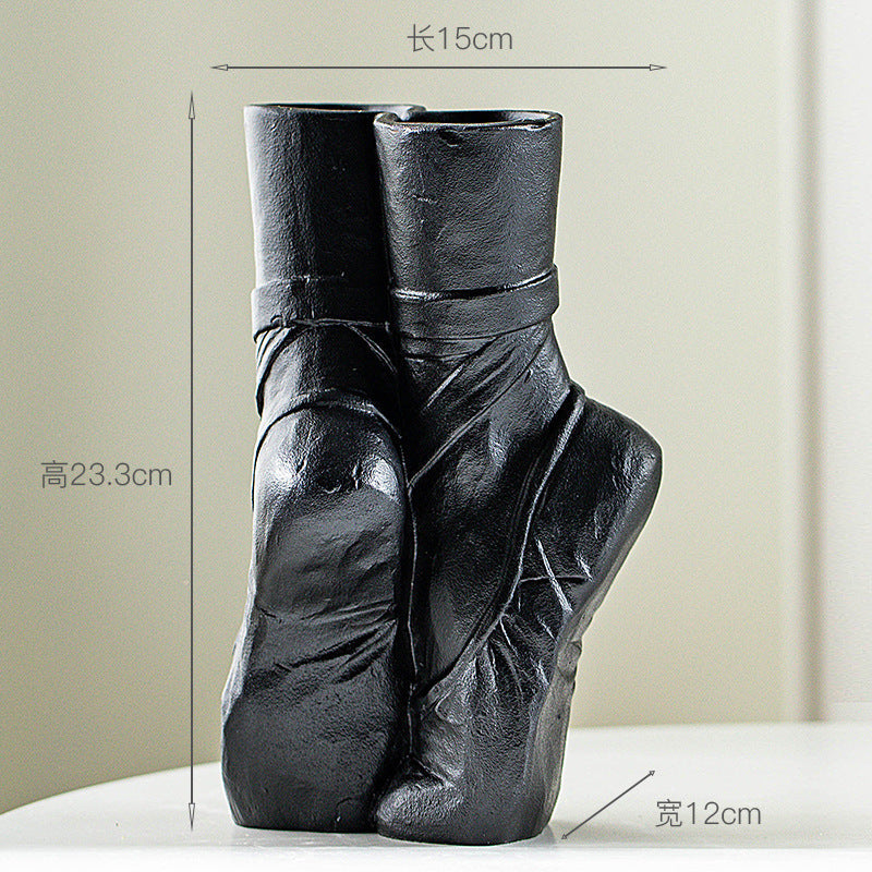 Ceramic Vase Modern Minimalist Furnishings Decoration Home Decor DealSniper.net Dream Ballet Black
